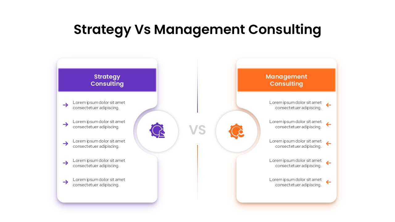 Strategy Vs Management Consulting Template