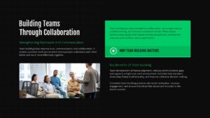 Team Building Training PowerPoint and Google Slides collaboration benefits overview