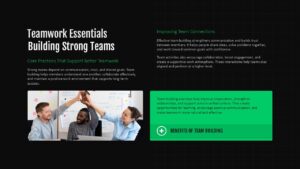 Team Building Training PowerPoint and Google Slides comprehensive content summary
