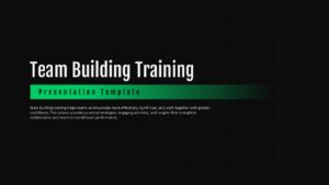 Team Building Training PowerPoint and Google Slides introduction with objectives