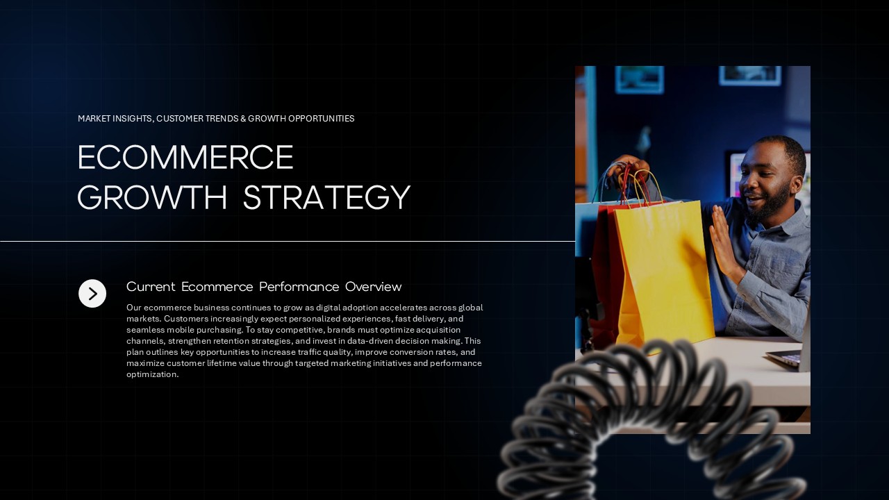 E commerce growth strategy PPT template