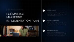 E-commerce marketing implementation PPT presentation slide