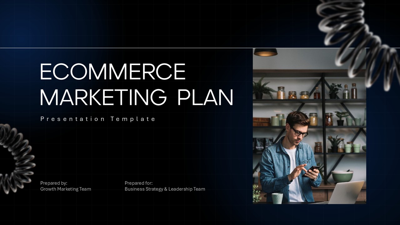 E commerce marketing plan presentation template