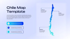 Editable Chile map google slide presentation template
