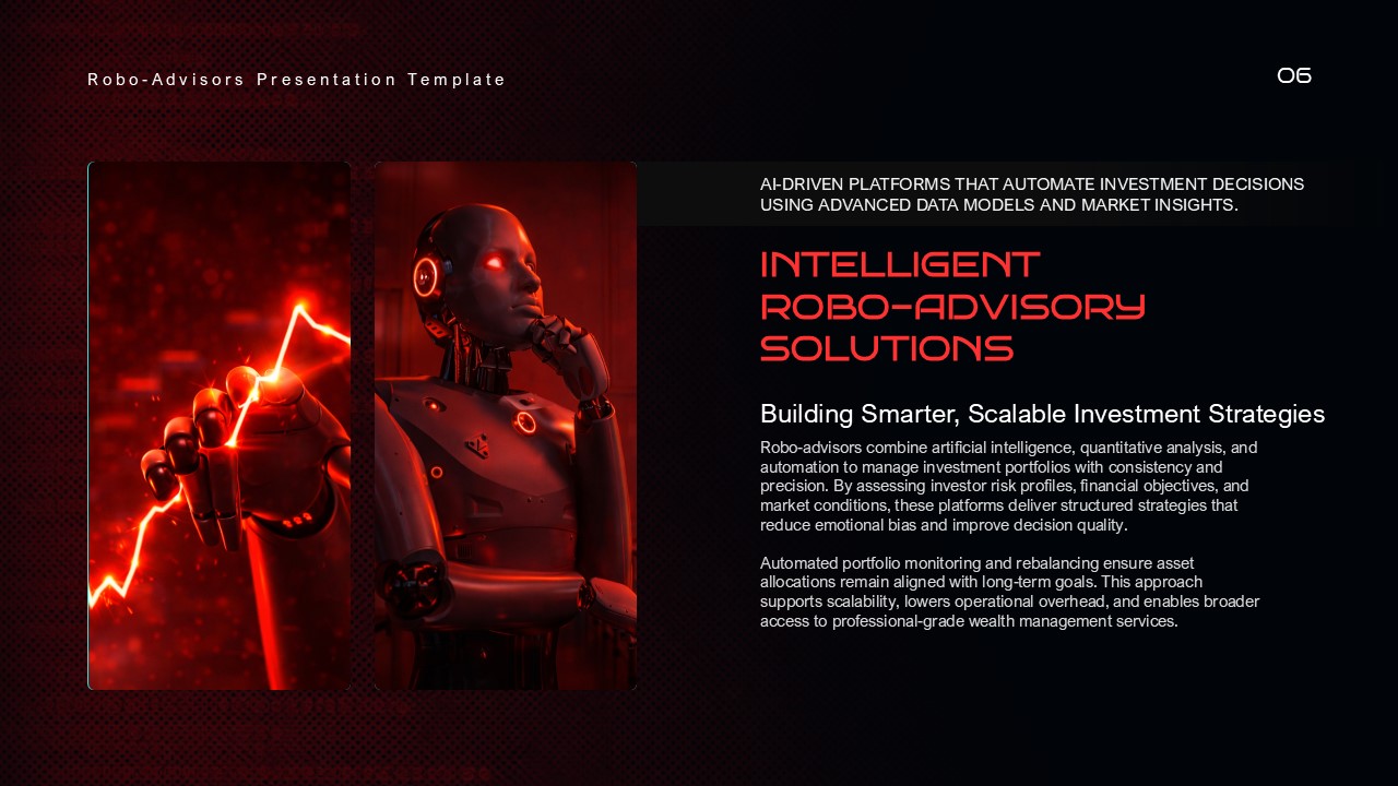 Intelligent ROBO advisory AI Presentation google slide