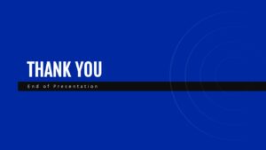 IT company profile presentation corporate BLUE COLOR thankyou slide