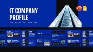 IT company profile presentation deck cover slide