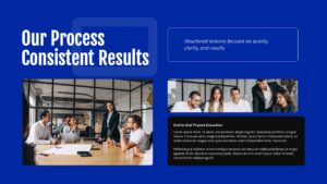 IT company profile presentation deck our process slide