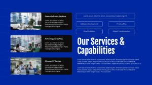 IT company profile presentation our services slide