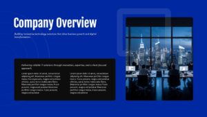 IT company profile presentation overview PPT slide