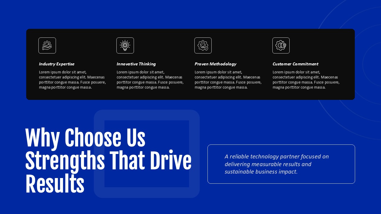 IT company profile presentation why choose use ppt slide