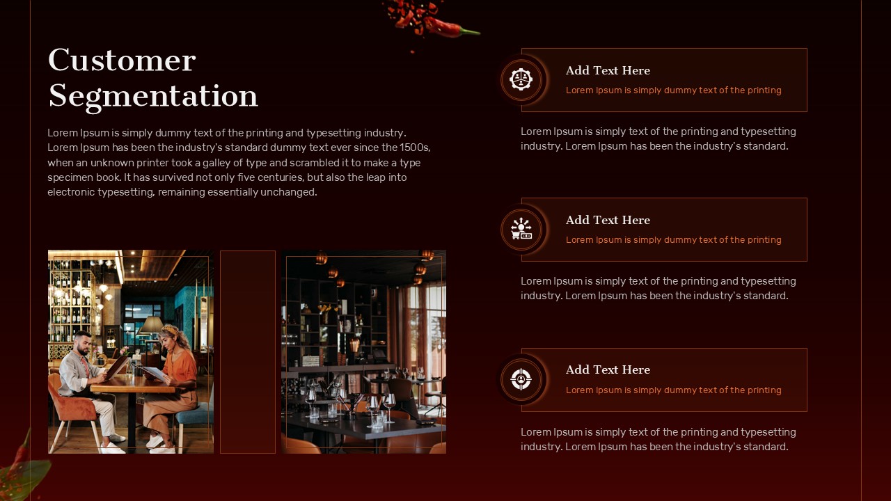 Restaurant Marketing Plan Presentation customer segmentation google slide