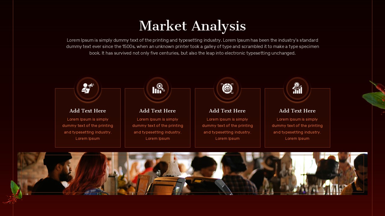 Market Analysis PPT slide in Restaurant Marketing Plan Template