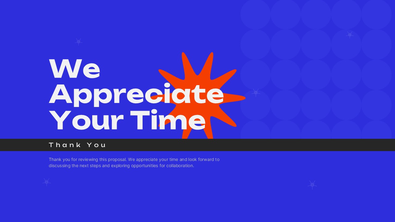 Simple Project Proposal Template Ending Slide