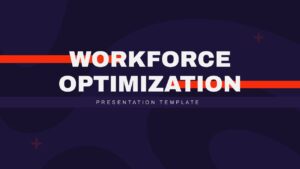 Workforce optimization presentation template for PowerPoint and Google Slides with HR analytics design