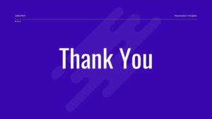 Modern thank you presentation slide with clean professional design for business and corporate presentations.