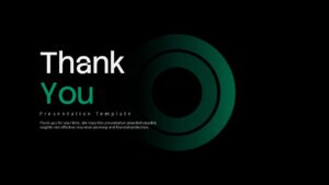 Black Green Thankyou Slide