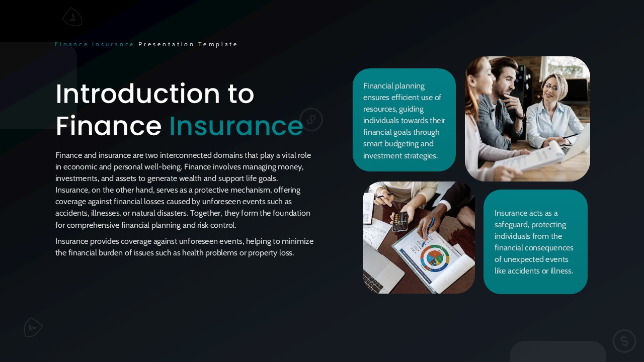 Finance Insurance Business Presentation Template