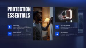 Home Security Protection Essentials PPT Presentation Slide