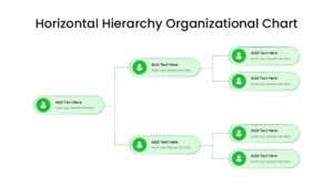 Horizontal Hierarchy Org Chart Slide Template