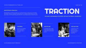 traction slide for startup presentations