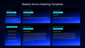 weekly scrum meeting project ppt template