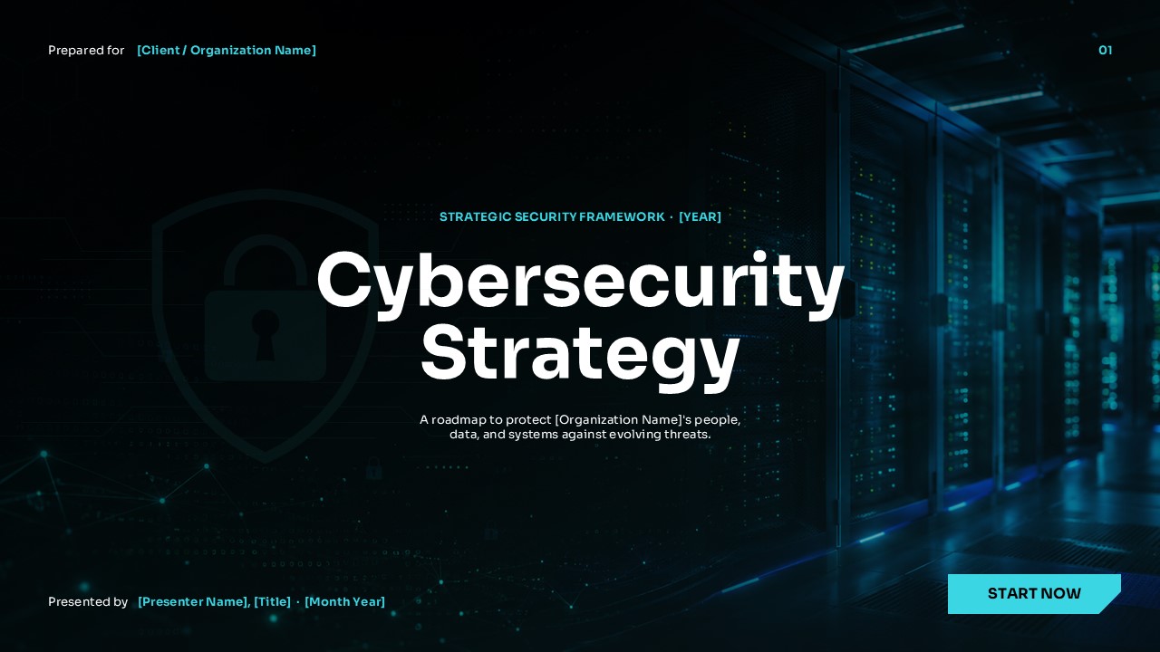 Cybersecurity Strategy PPT Template