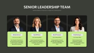 Manager Level Team Introduction Corporate Presentation Slide for PPT & Google Slides