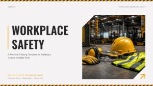 Editable Workplace Safety PowerPoint Template