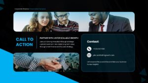 editable call to action slide for PPT
