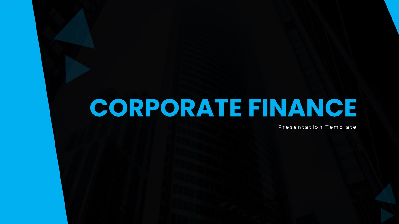 corporate finance pitch deck powerpoint template