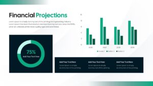financial projection graph dashboard powerpoint slide
