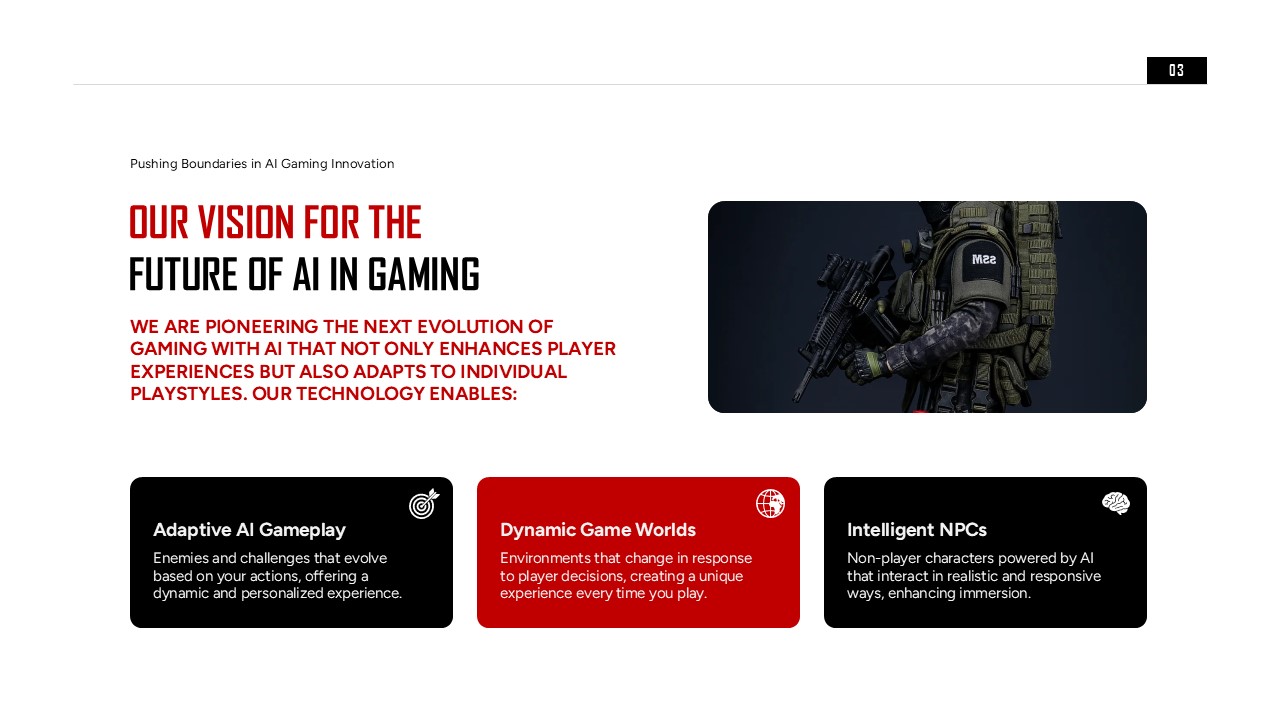 future of ai in gaming presentation slide