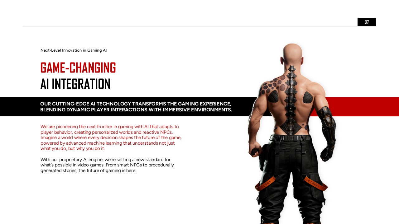 game theme ai ppt template