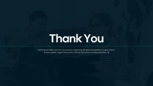 minimal professional thank you slide