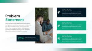 problem statement investment presentation slide