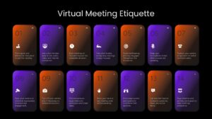 14 remote meeting rules presentation template