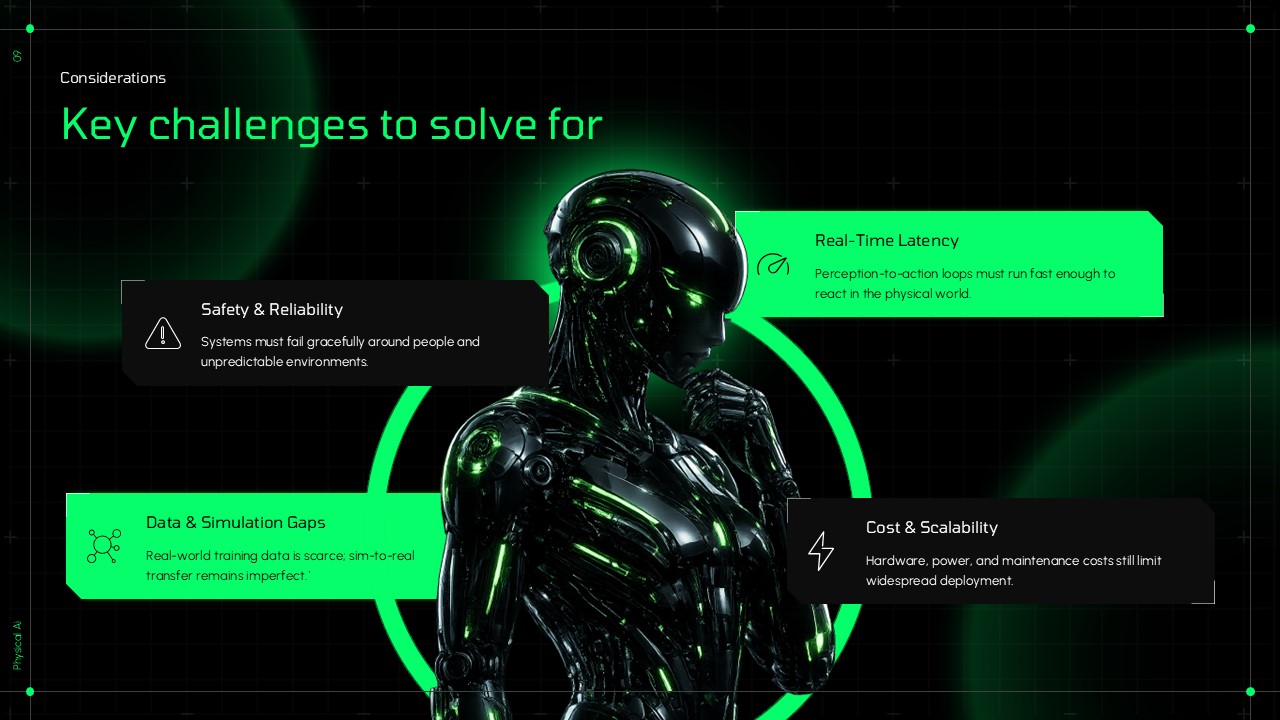 Physical AI Challenges PowerPoint Slide