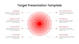 Target Audience Analysis Hub Spoke PPT Slide Template