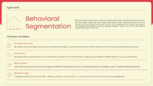behavioral segmentation presentation slide