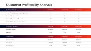 customer profitability analysis template ppt