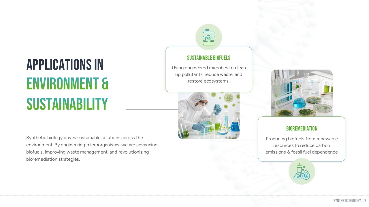 environment & sustainability applications presentation slide