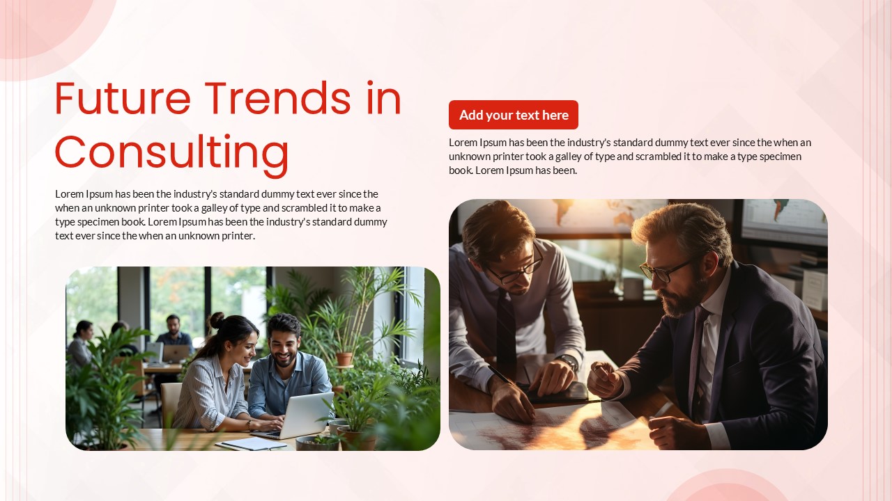 future trends in consulting presentation slide