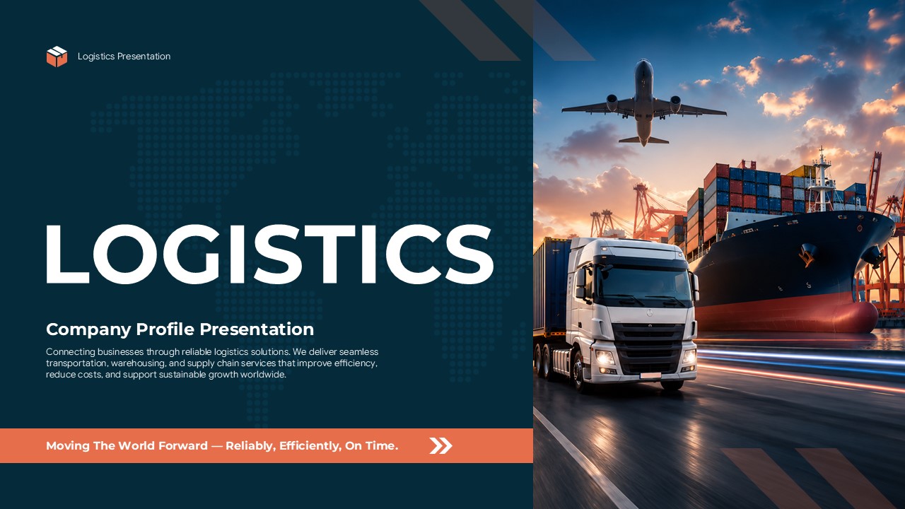 logistics company profile ppt template