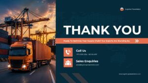 logistics company profile thank you slide