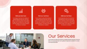management consulting presentation our services slide