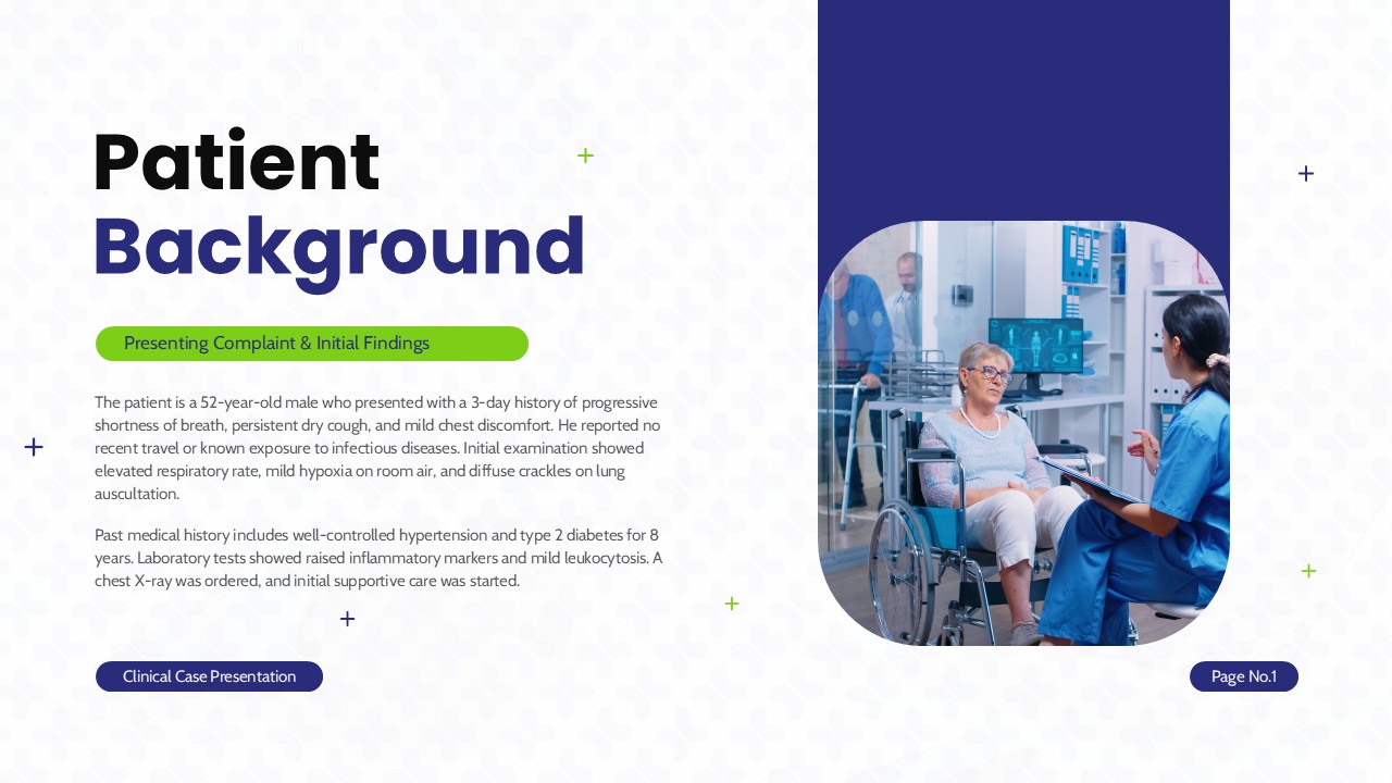 medical case presentation patient background slide