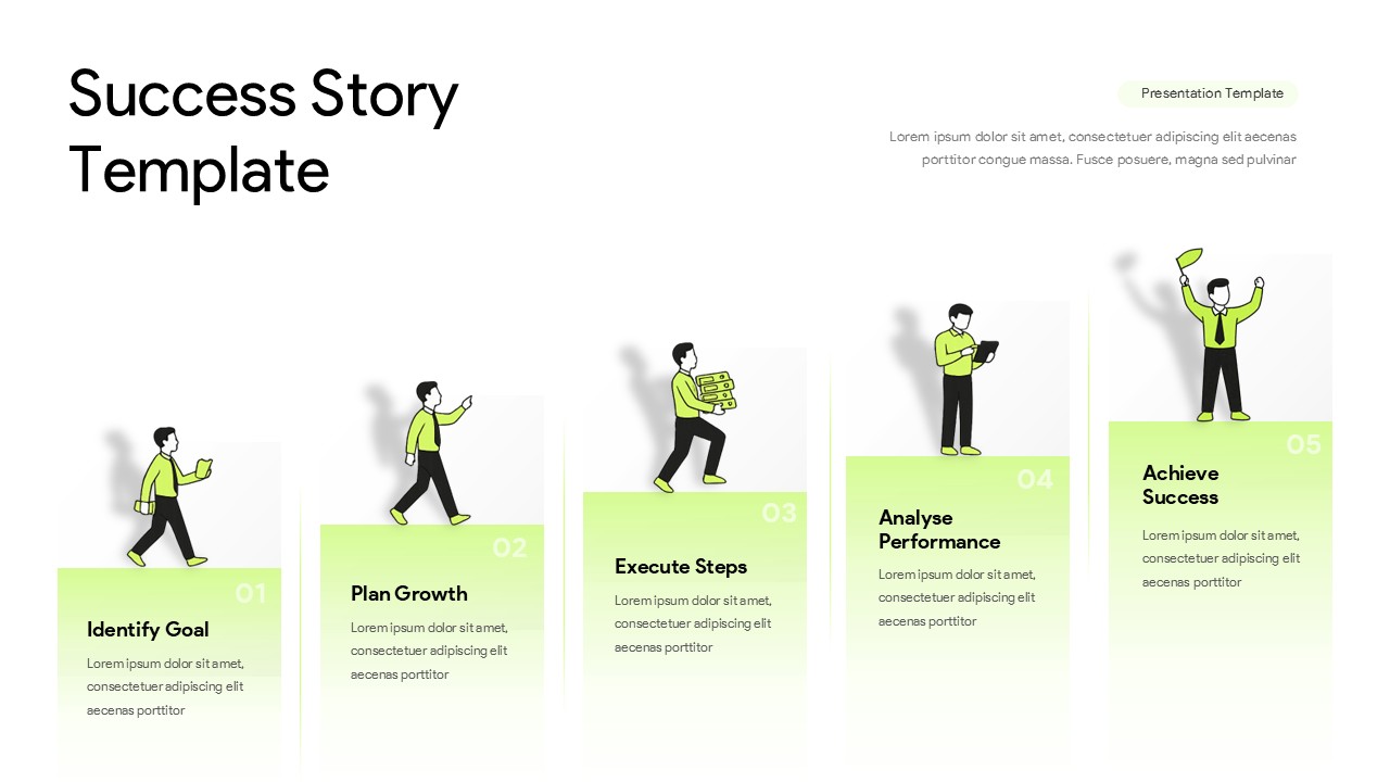 personal success story ppt template