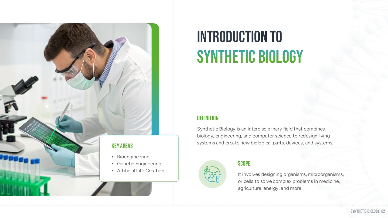 synthetic biology introduction slide