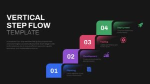 vertical step flow ppt template